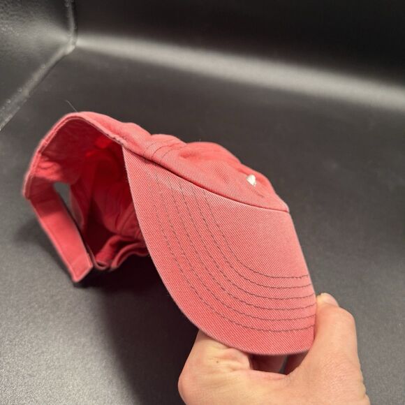 Nike Hat Cap CHild Girls Adjustable Solid Pink Hook Loop - Picture 3 of 8